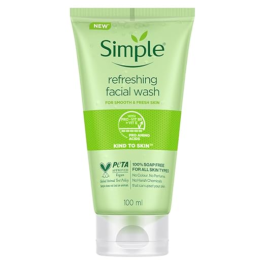 Simple Kind To Skin Refreshing Facial Wash 150 ml | For All Skin Types