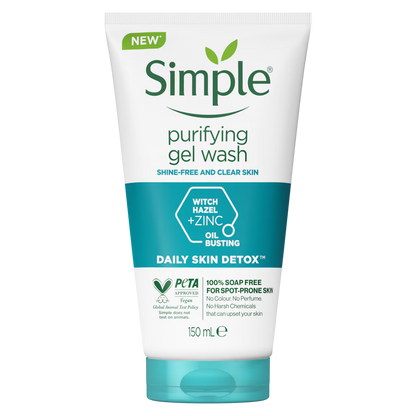 Simple Daily Skin Detox Purifying Gel Facial Wash