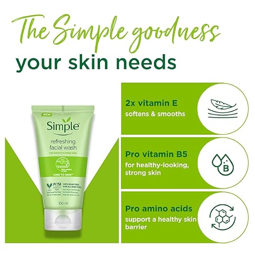Simple Kind To Skin Refreshing Facial Wash 150 ml | For All Skin Types