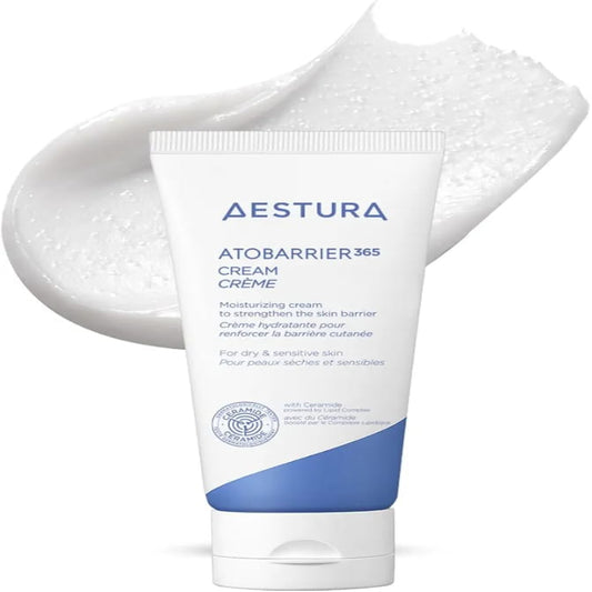 Aestura Atobarrier 365 Cream tube with a white background