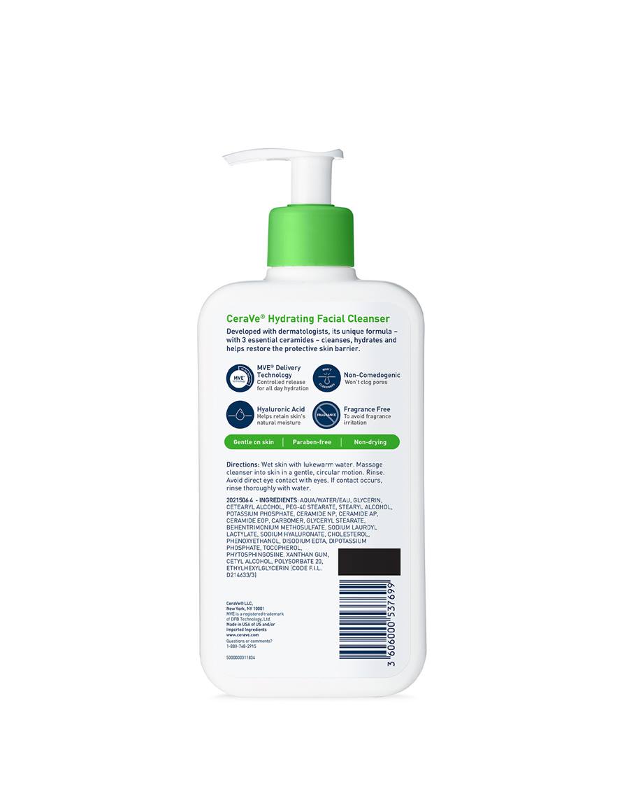 CeraVe Hydrating Facial Cleanser 355ml