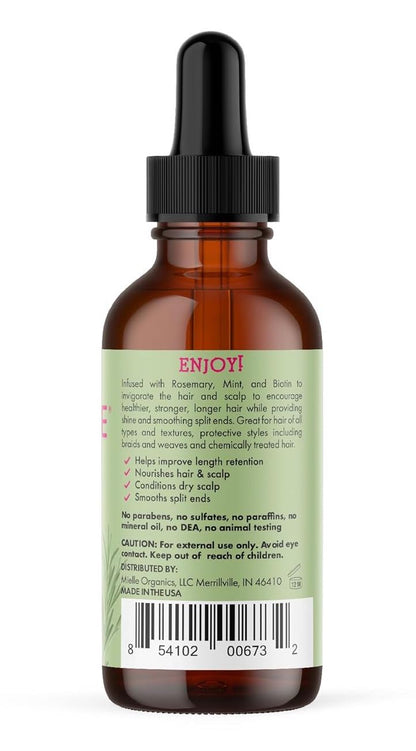 Mielle Organics Rosemary & Mint Hair Oil, Split Ends & Dry Scalp Treatment 59ml