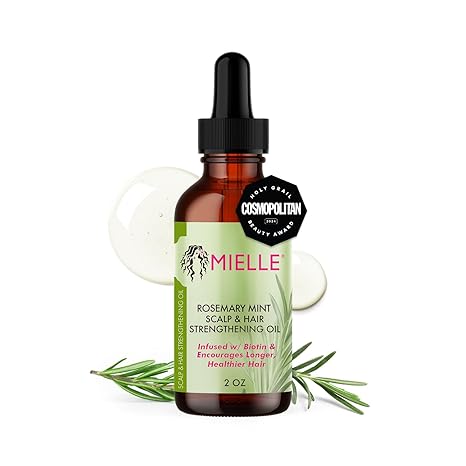 Mielle Organics Rosemary & Mint Hair Oil, Split Ends & Dry Scalp Treatment 59ml