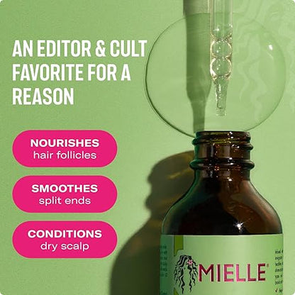 Mielle Organics Rosemary & Mint Hair Oil, Split Ends & Dry Scalp Treatment 59ml