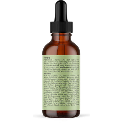 Mielle Organics Rosemary & Mint Hair Oil, Split Ends & Dry Scalp Treatment 59ml